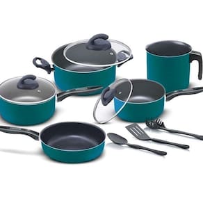 Conjunto de panelas verde 08 peças Antiaderente Facile