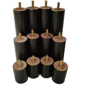 12 Pés de Madeira Anti Refluxo Conjunto de Pés para Cama Box