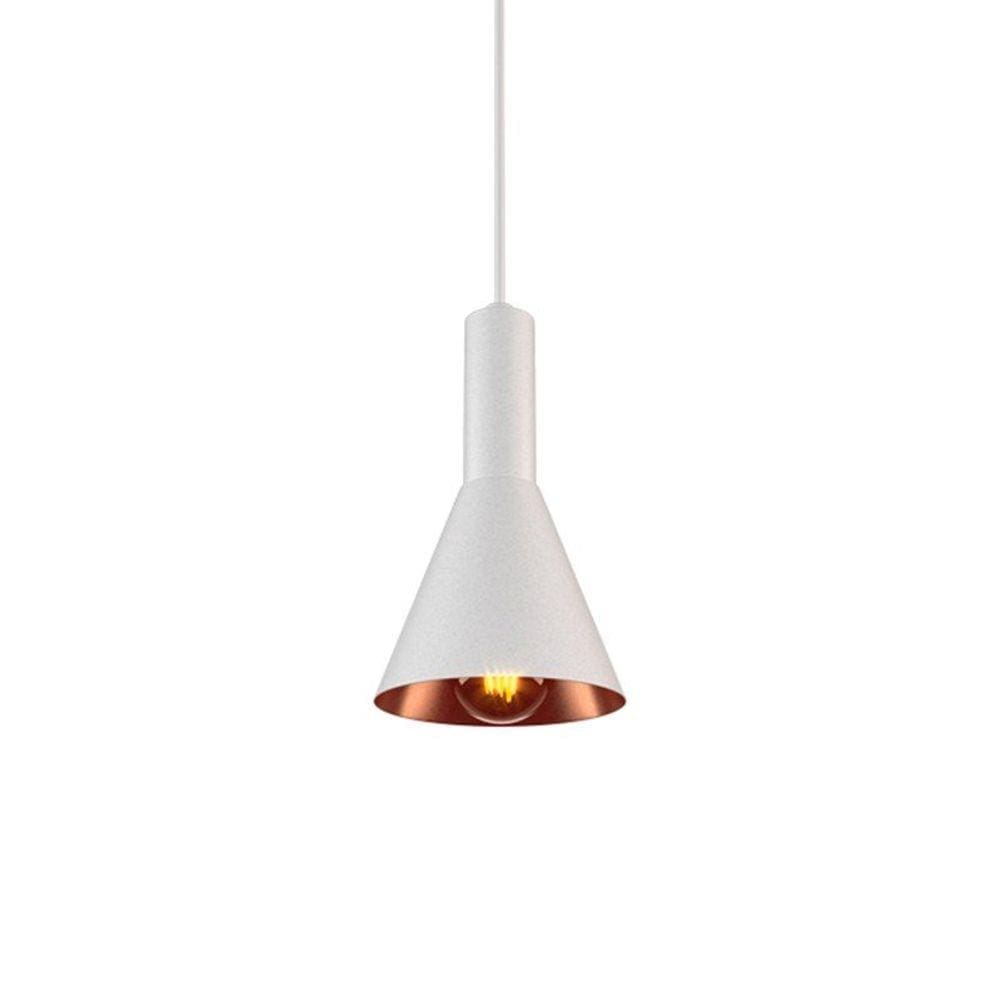 Lustre Pendente Orluci Provetta OR1394 Branco e Bronze E27 Bivolt