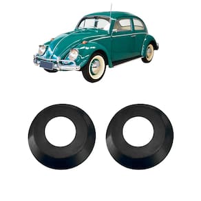 Par Roseta Acabamento Maçaneta Int Preto Fusca Kombi Karmann