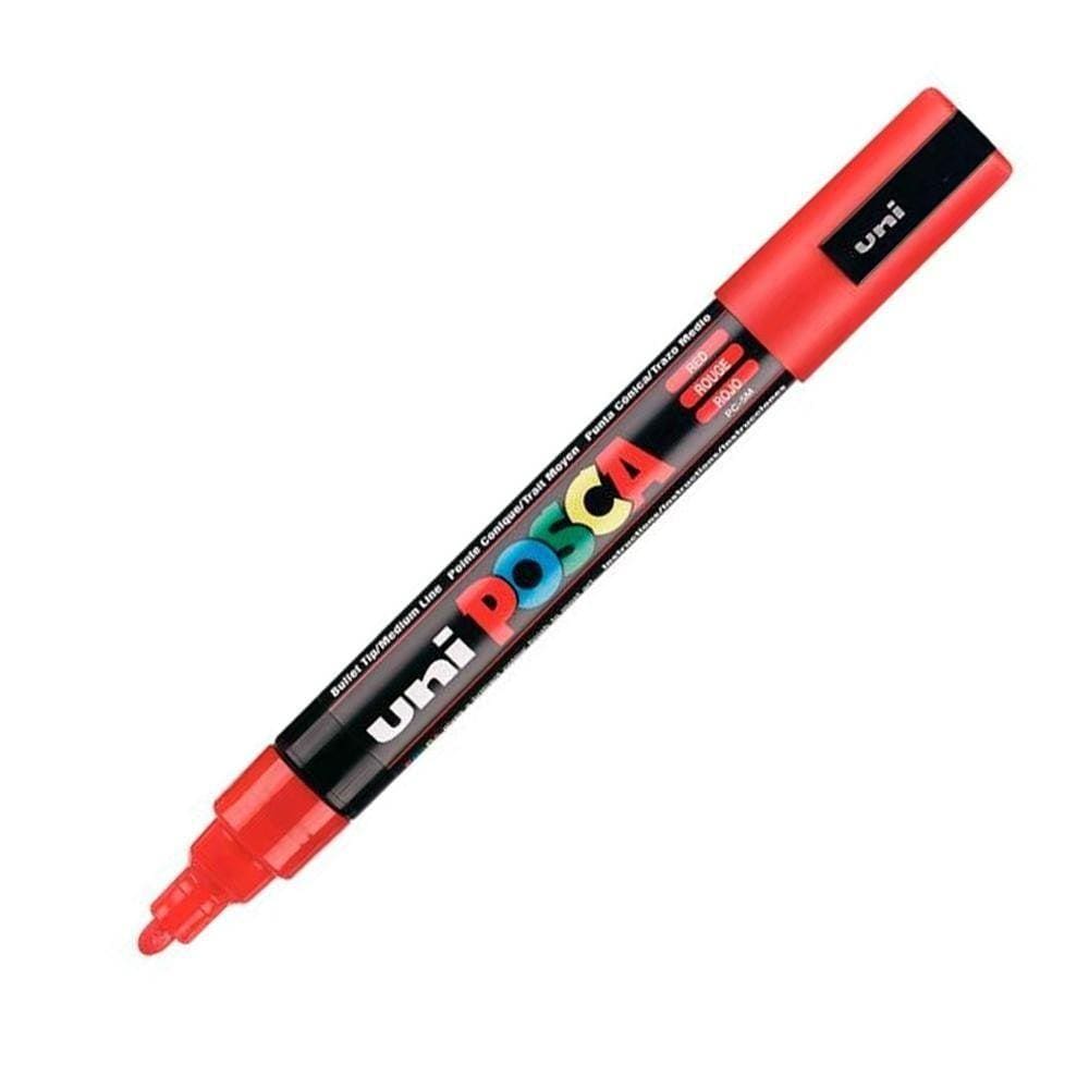 Caneta Posca Uni Ball Pc-5M Vermelho