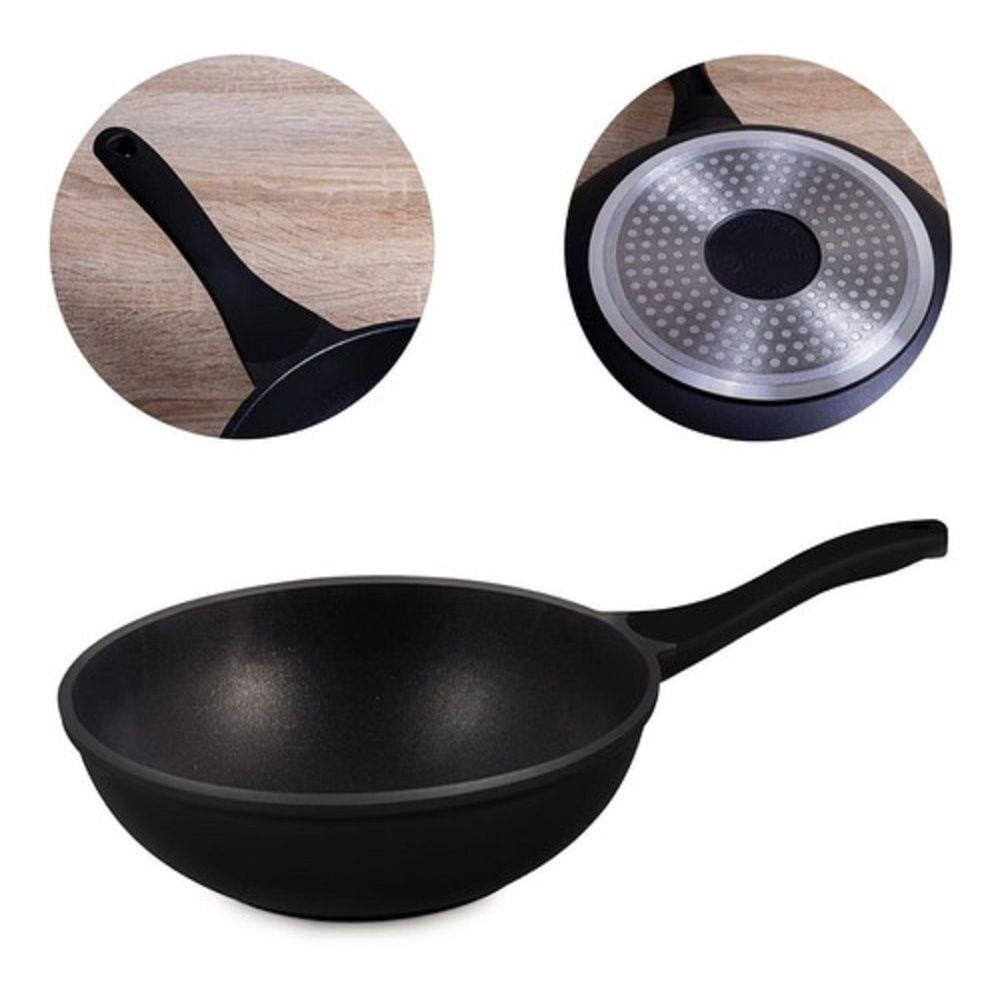 Frigideira Wok Biocook Plus 28Cm Preto 76122928 Jomafe