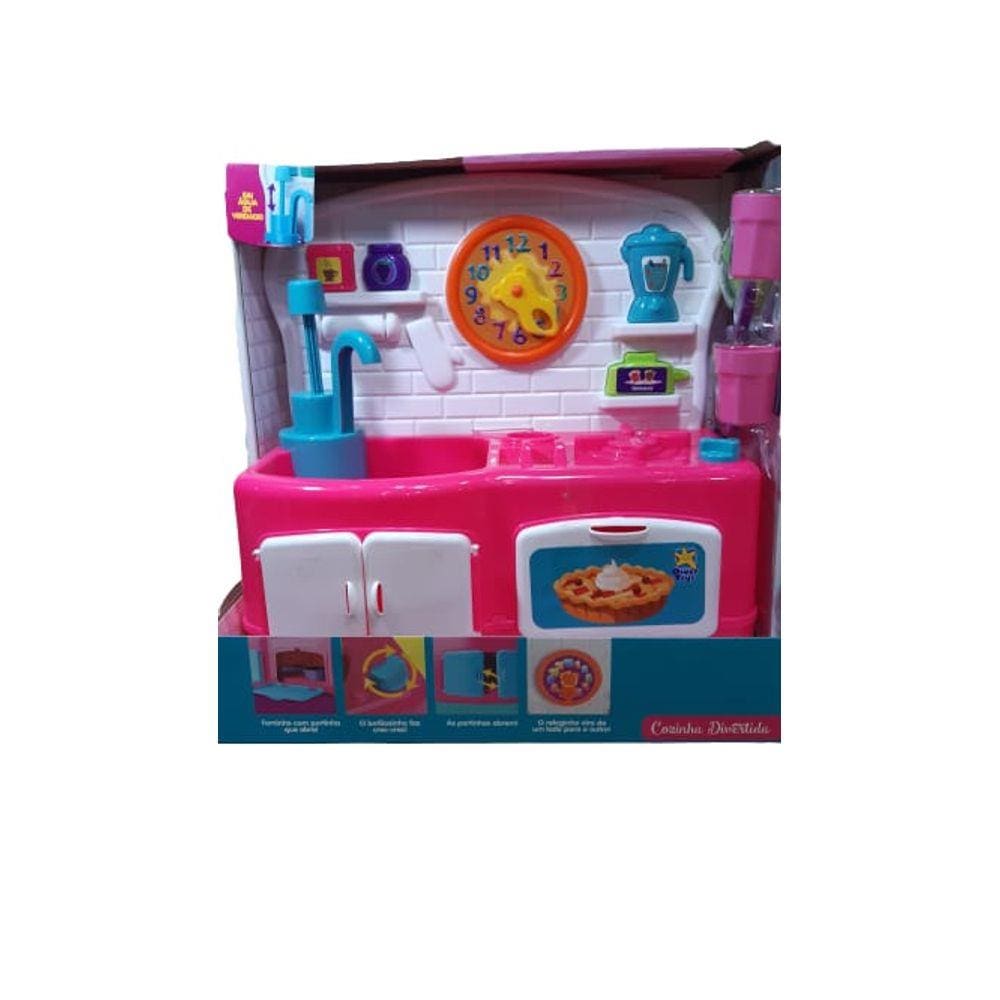 Cozinha Infantil My Little Collection Sai Água Divertoys8055