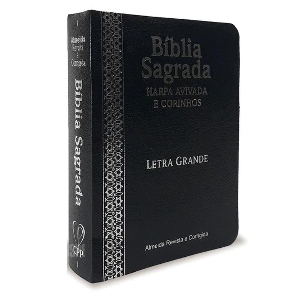 Biblia Sagrada Evangelica Preta Masculina Feminina Harpa