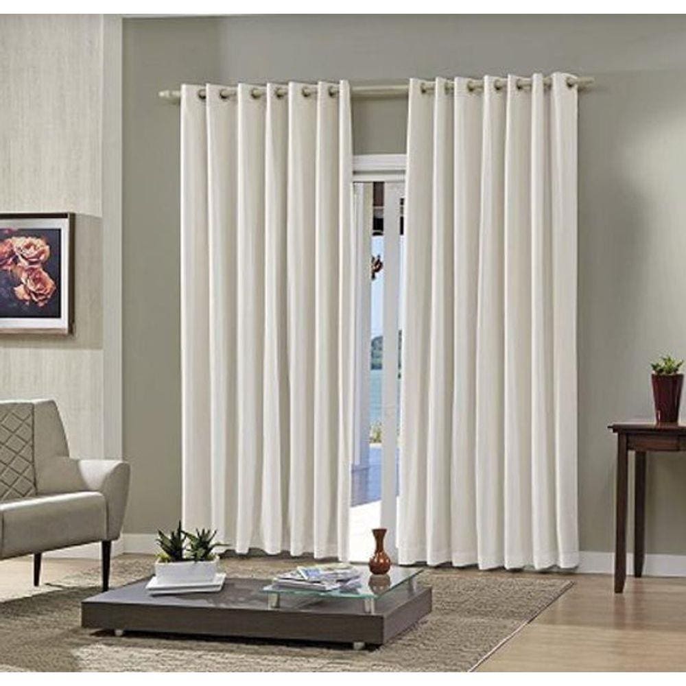 Cortina 360X250 Pratika Lisa Slim/Br Bella Janela