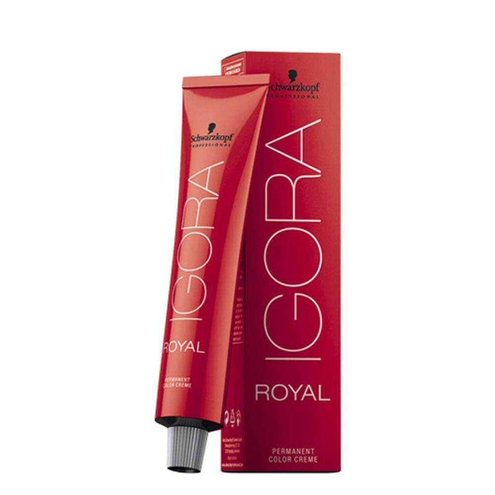 Coloração Nº 6-77 - Loiro Escuro Acobreado Extra - Tom Vermelho - Igora Royal - 60Gr - Schwarzkopf Professional