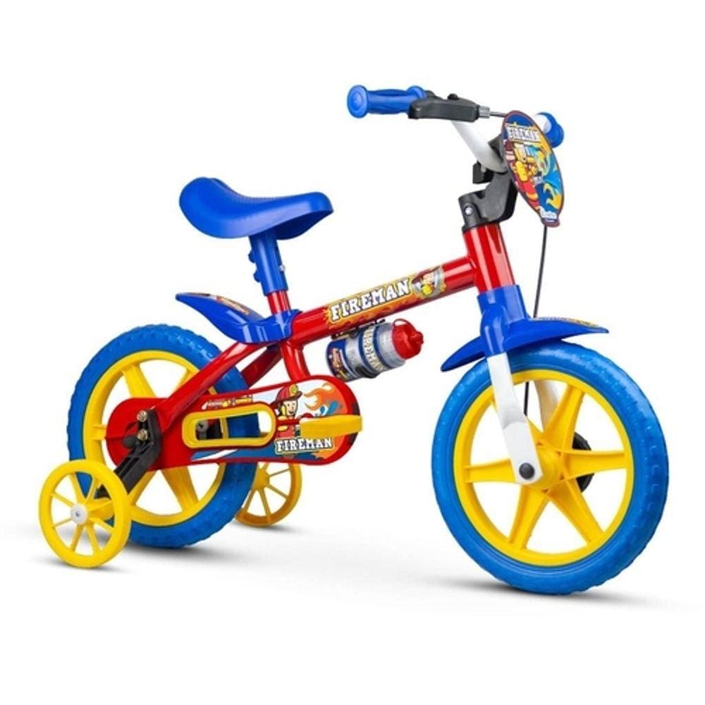 Bicicleta Infantil Criança Fireman Nathor Aro 12