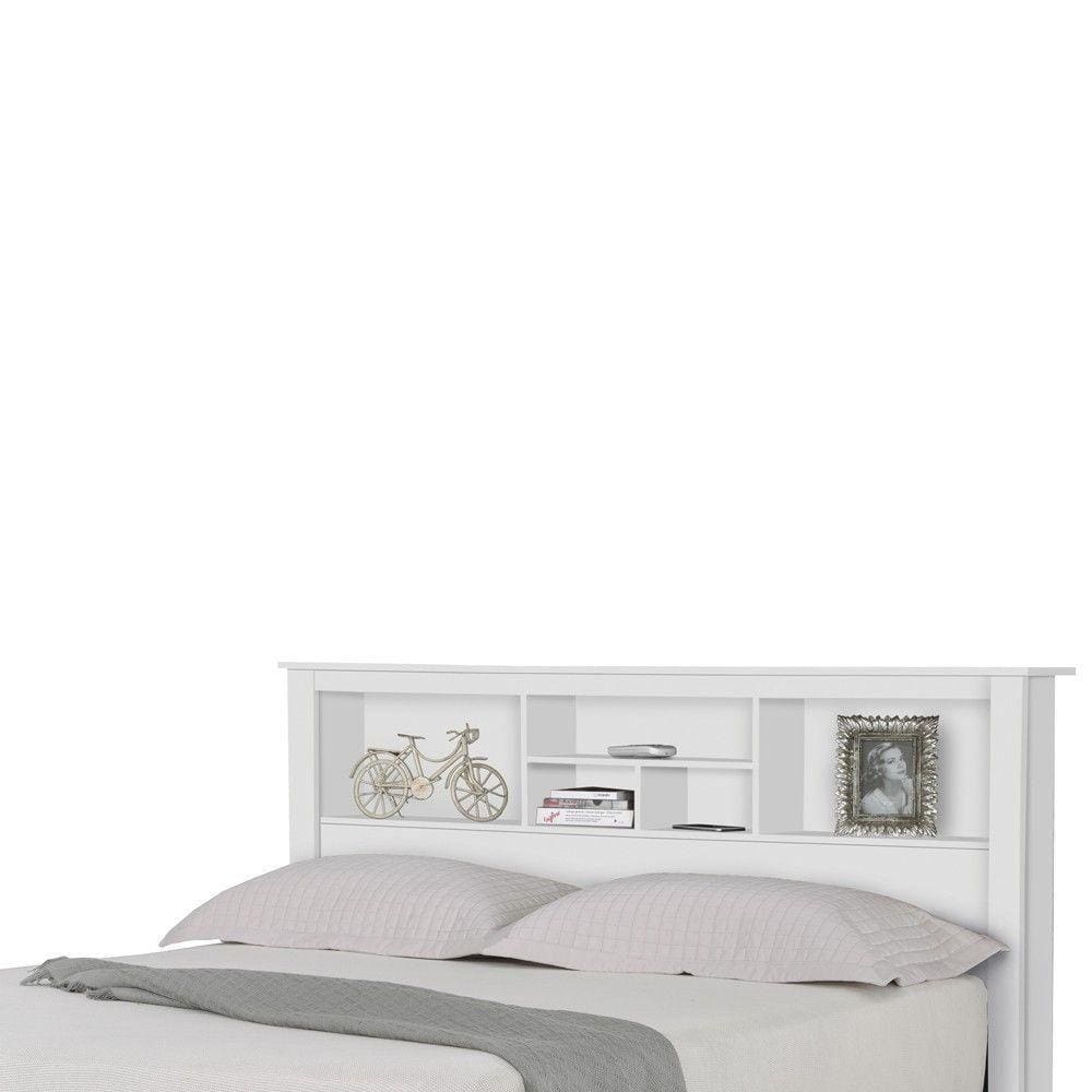 Cabeceira Para Cama de Casal Cuba Branco Gran Belo