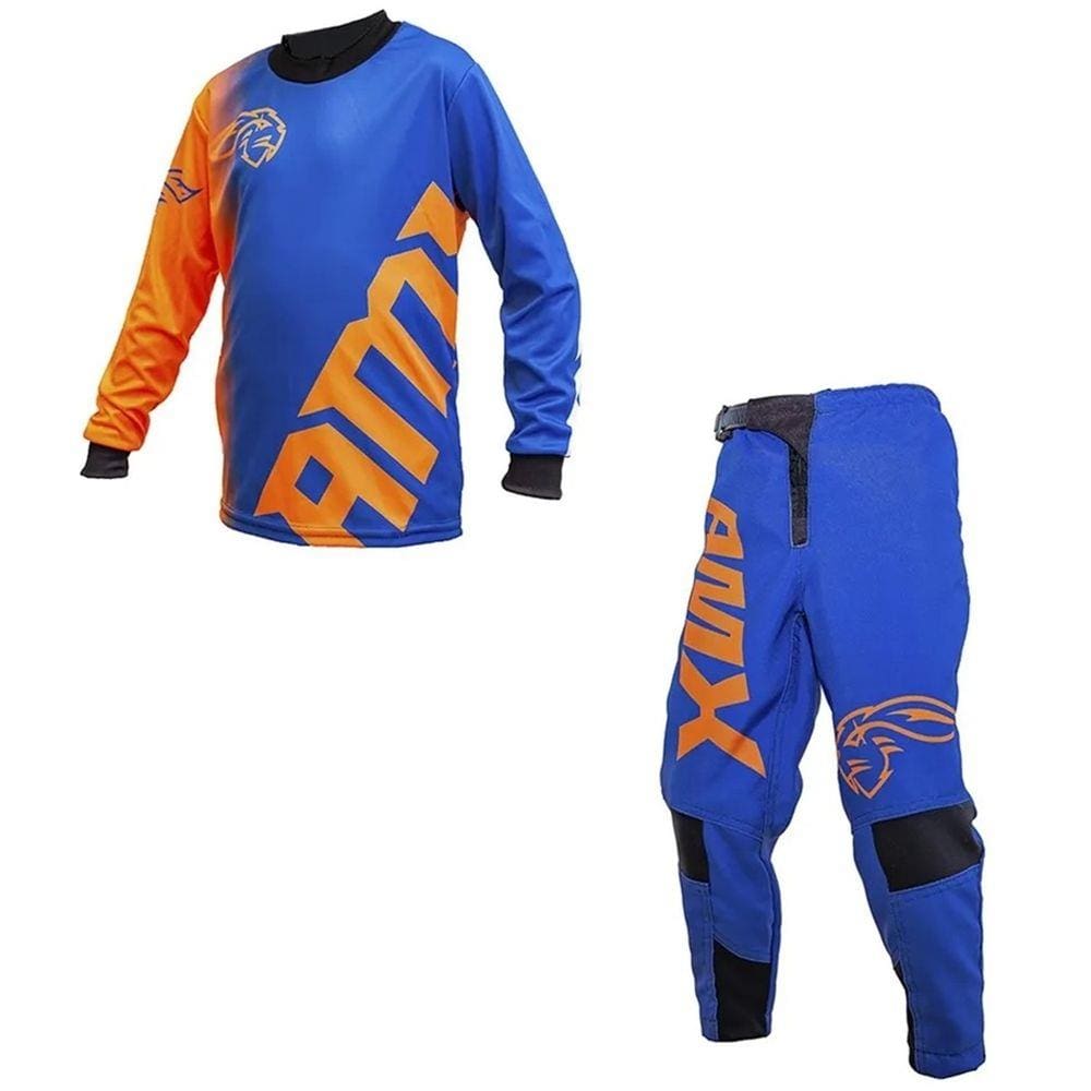Conjunto Roupa Amx Classic Extreme Infantil Trilha Motocross