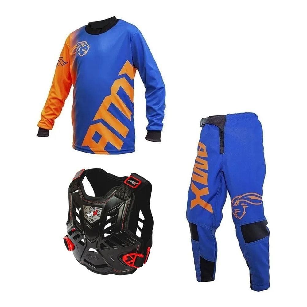 Conjunto Classic Extreme Infantil Colete Amx Preto
