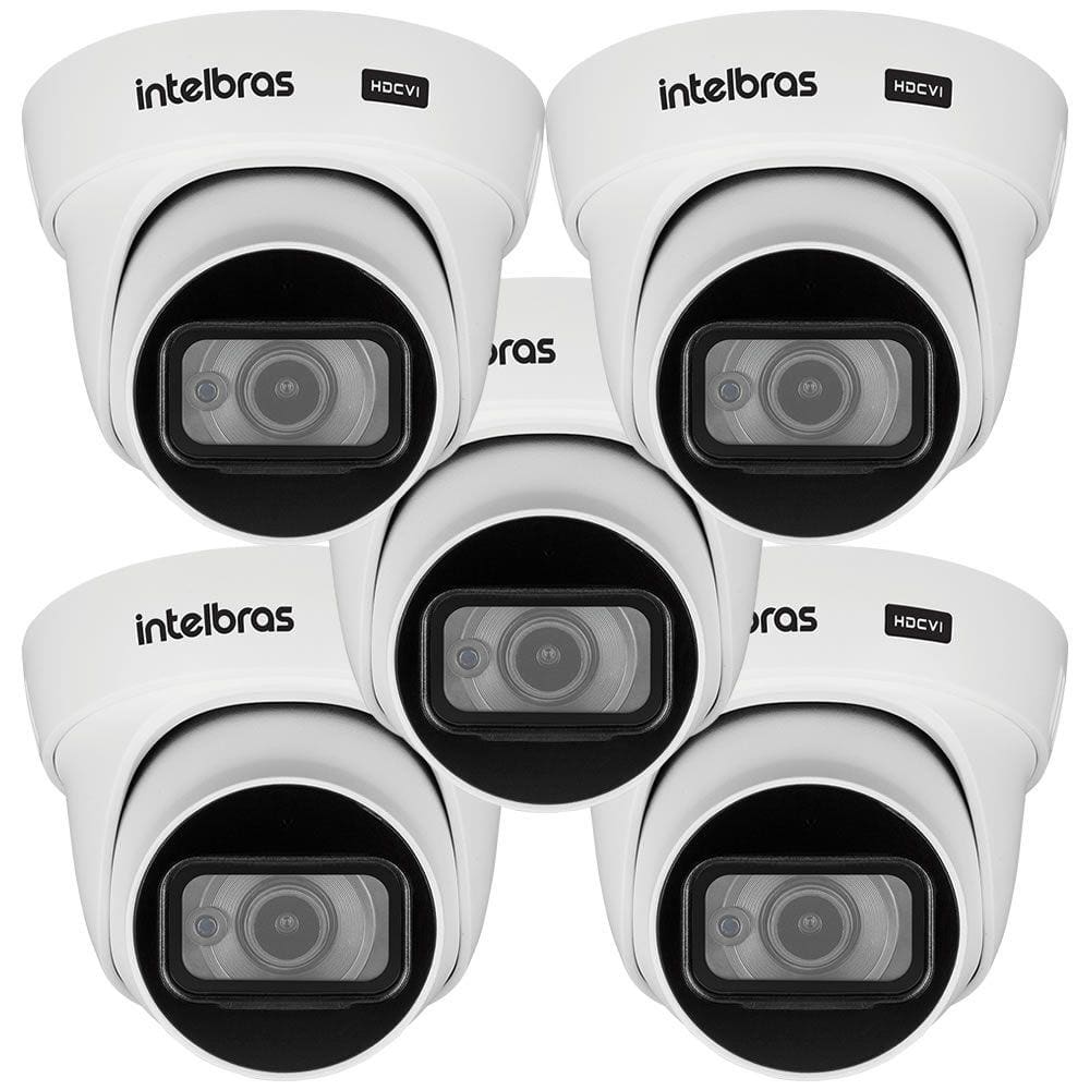 Kit 5 Câmeras HDCVI 4K 8 Megapixel 2.8mm 20m VHD 5820 D 4K Intelbras