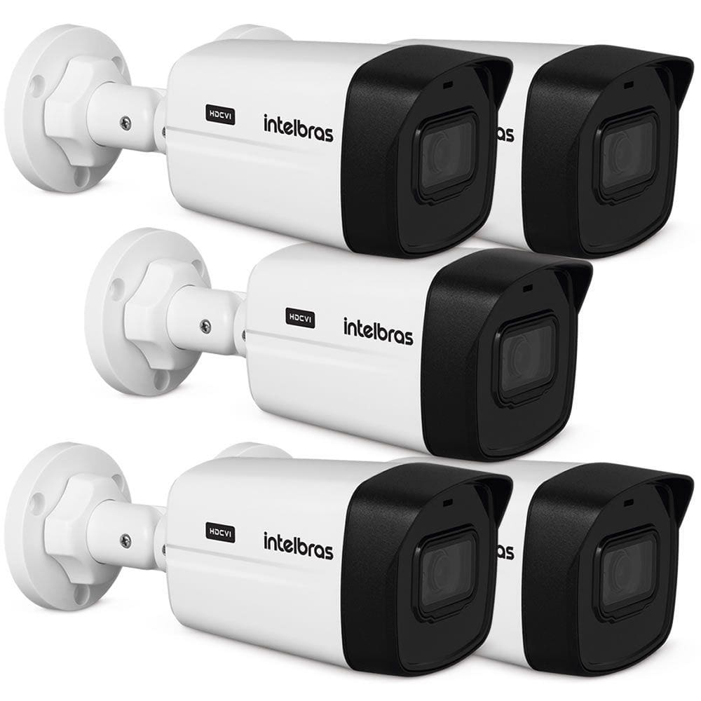 Kit 5 Câmeras HDCVI 4K 8 Megapixel 2.8mm 30m VHD 5830 B 4K Intelbras