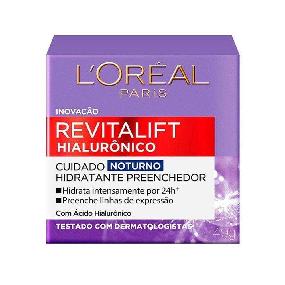Creme Facial Loreal Revitalifit Ácido Hialurônico Preenchedor Noite 49g