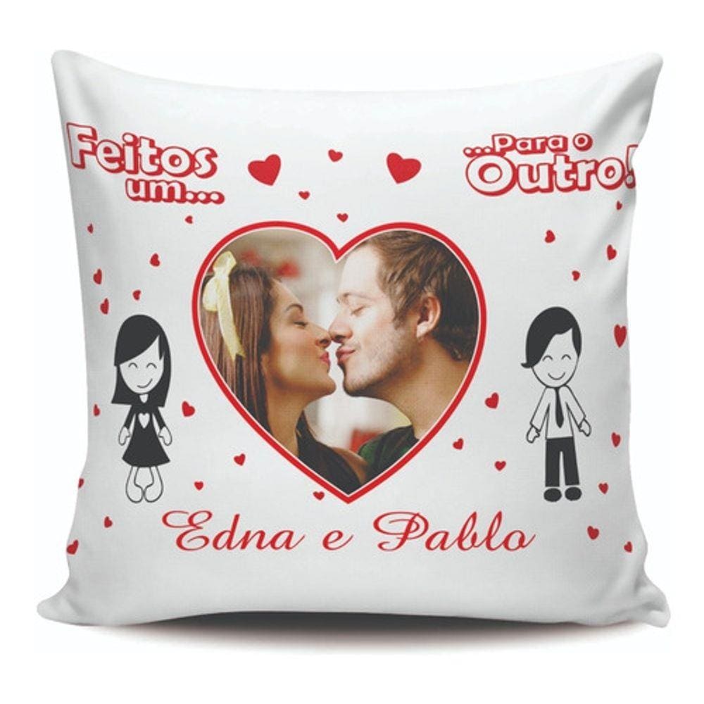 Almofada Para Presente, Data, Foto, Casamento, Namoro, Amor.
