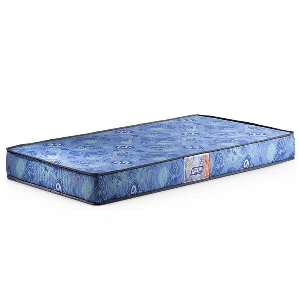 Colchão Solteiro Espuma Supreme D20 88cmx188cm Azul - Gazin
