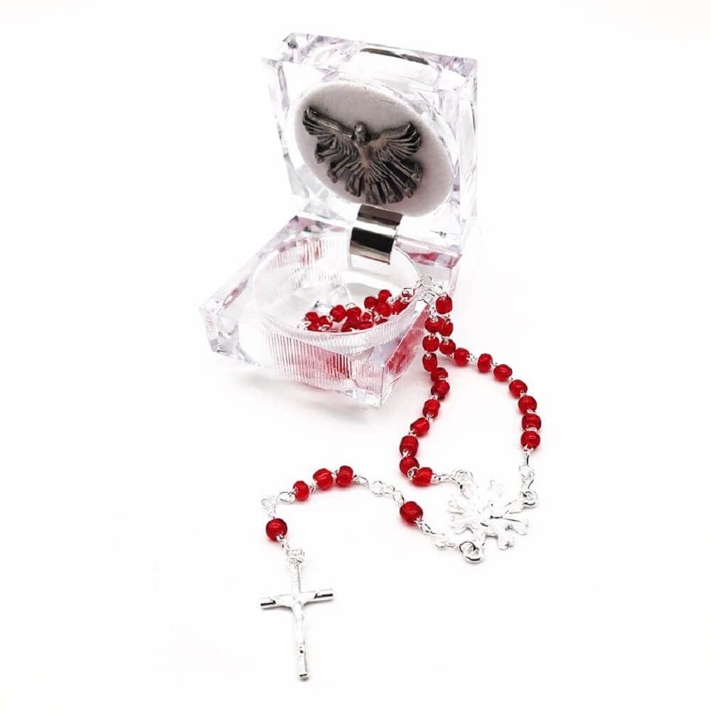 Lembrançinha de Crisma Acrilico Com Terço