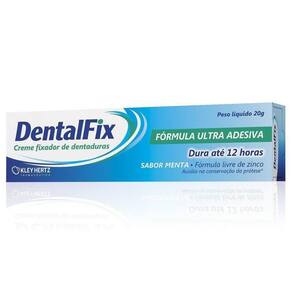 Kit Com 02 - Fixador Dentalfix - Creme - Sabor Menta - 20G