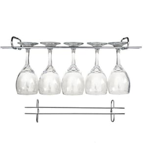 Suporte Organizador De Armário Porta Taças Cromado 35cm