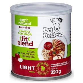 Ração Úmida Para Cães Pet Delicia Light Frango e Maça 320g