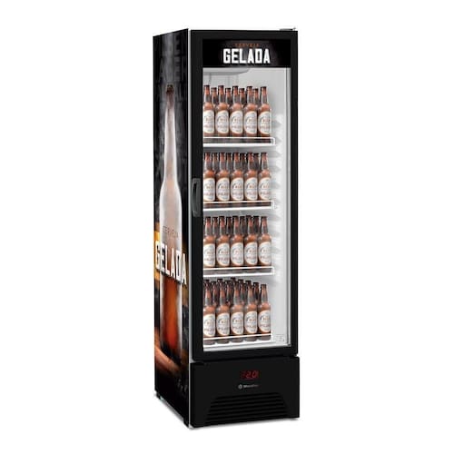 imagem-Refrigerador Cervejeira Metalfrio 324 Litros, VN28RP Optima Frost Free, Preto - 220V