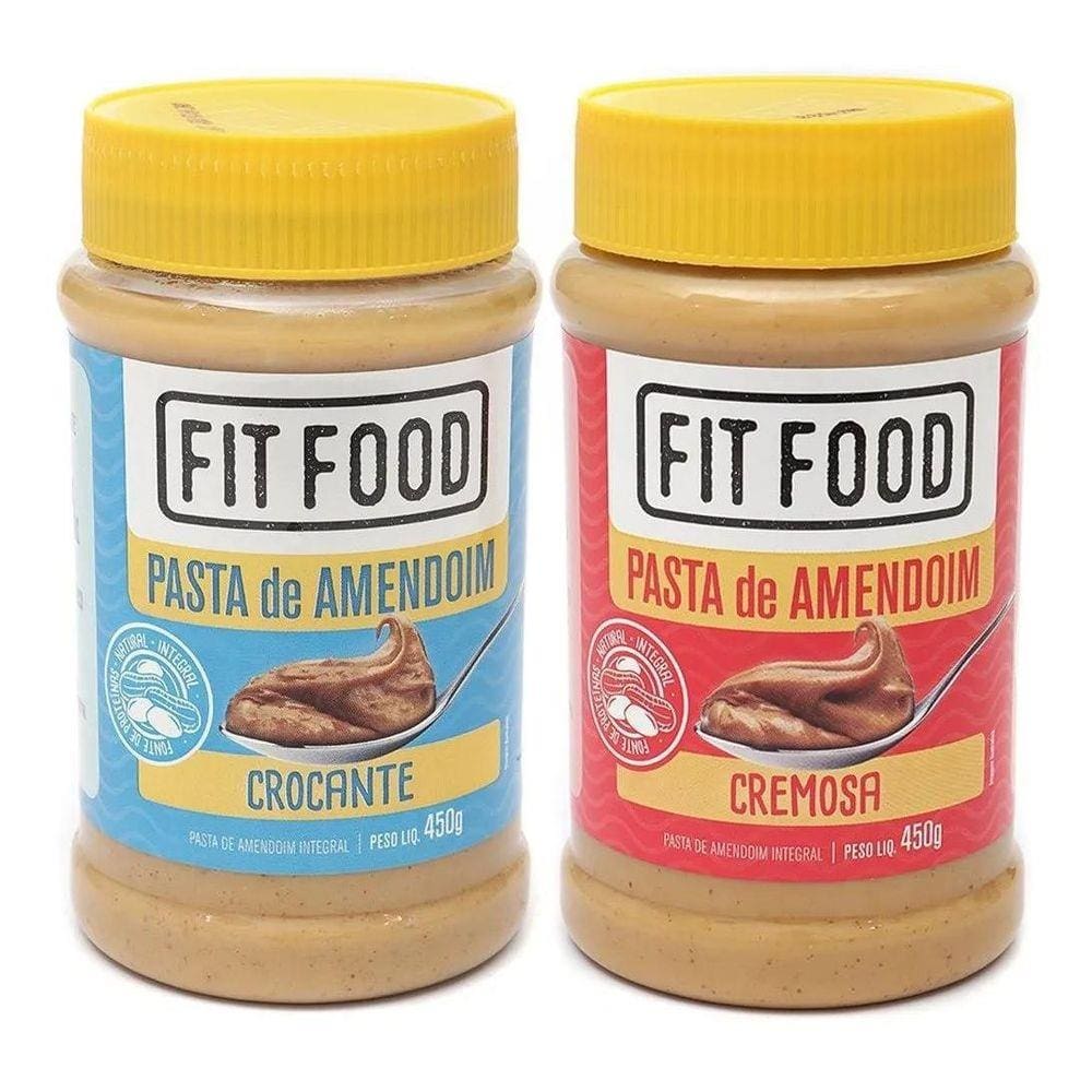 Kit 2 Pasta De Amendoim Integral Fit Food 450G