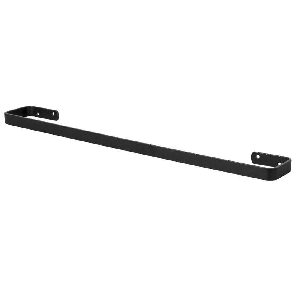 Porta Toalha De Banho Para Banheiro Preto Fosco Plus