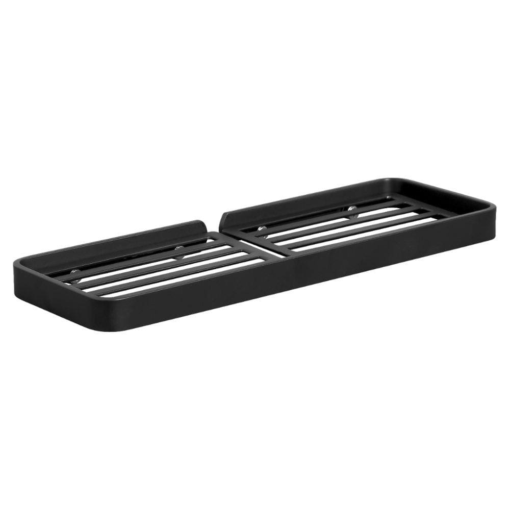 Suporte Porta Shampoo Prateleira Preto Fosco De Parede Plus