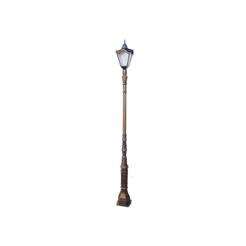 Poste Paris Menor para Jardim de Alumínio 01 Luminária 2,60m