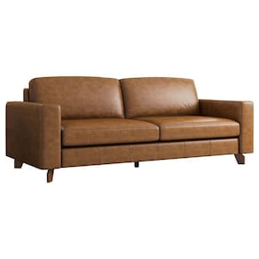 Sofá Decorativo 220cm Moscou Pu Caramelo Gran Belo