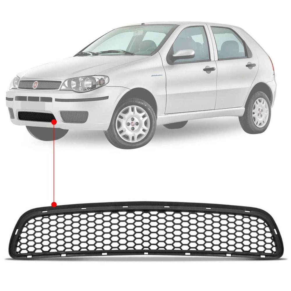 Grade Para-choque Central Fiat Palio Celebration G3 2004 2005 2006 2007 2008 2009 2010
