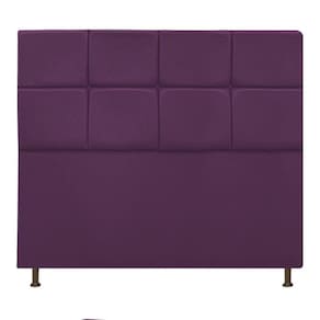Cabeceira Estofada Damares 160 Cm Queen Size Suede Roxo
