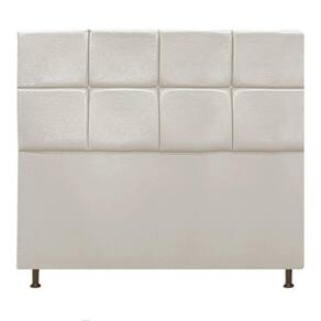 Cabeceira Estofada Damares 140 Cm Casal Suede Bege