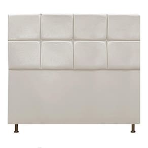 Cabeceira Estofada Damares 160 Cm Queen Size com Botonê Bege