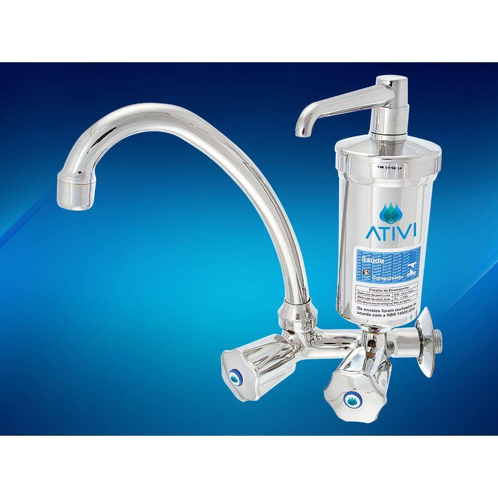 Torneira com Filtro e bica móvel ABS M406 Cromada ATIVI