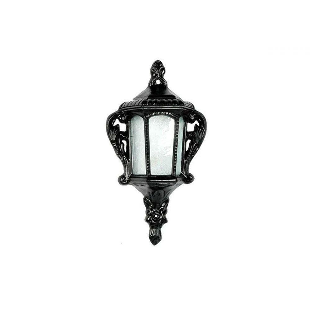 Luminária Colonial Meia Cara Veneza em Alumínio e Vidro