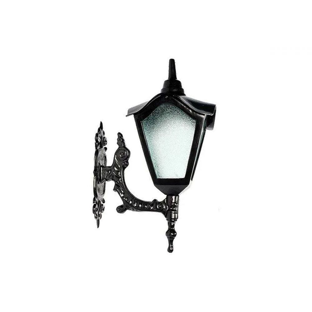 Luminária Colonial Romana Menor com Braço em Alumínio 47cm