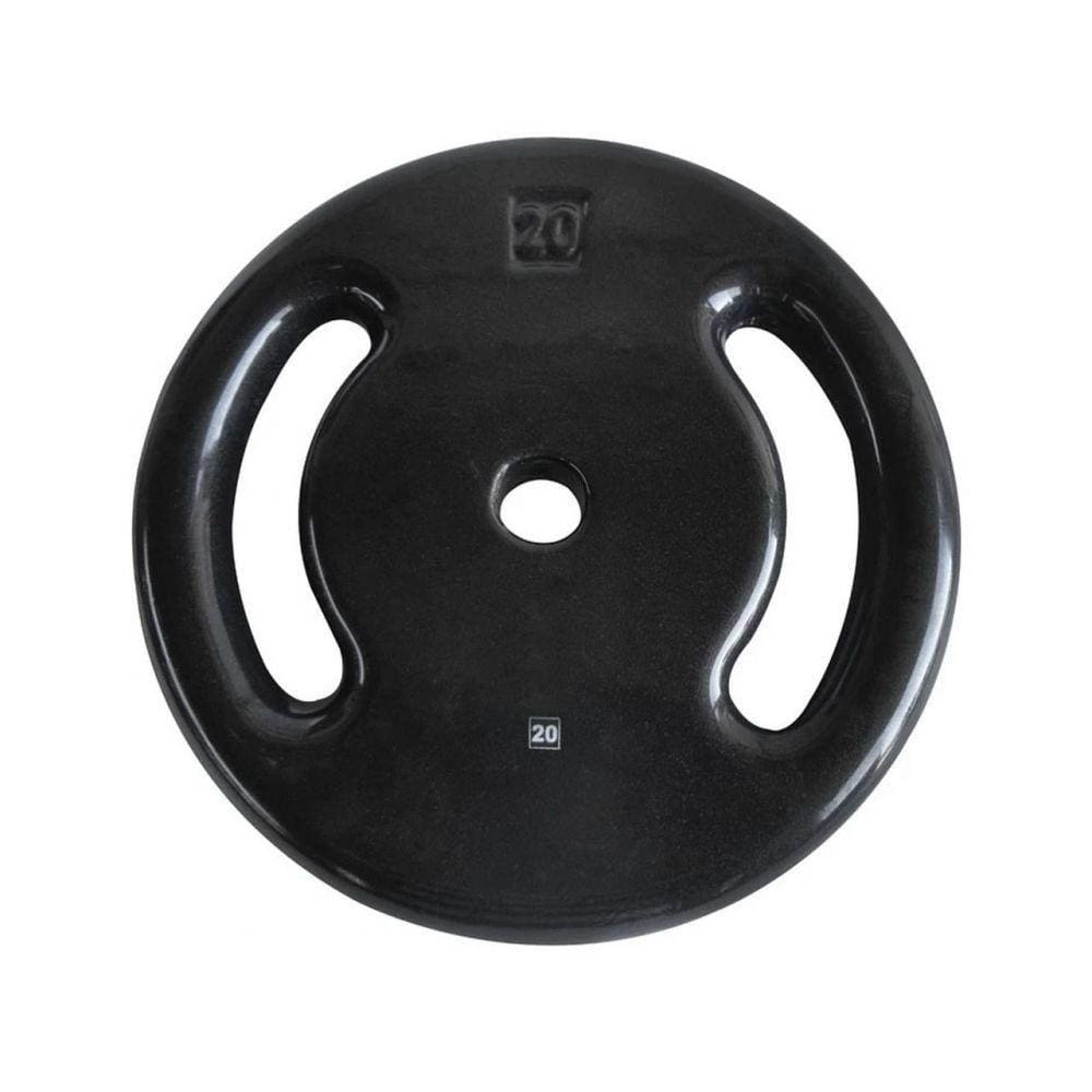 Anilha Ferro Fundido Emborrachada Fitness Academia 20Kg