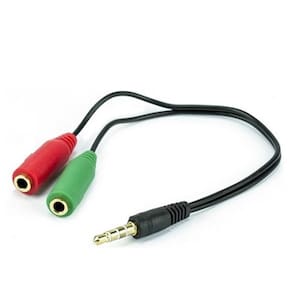 Cabo Adaptador P3 X P2 Microfone P2 Femea P2