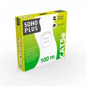 Cabo de Rede 100m Cat5e Azul Sohoplus