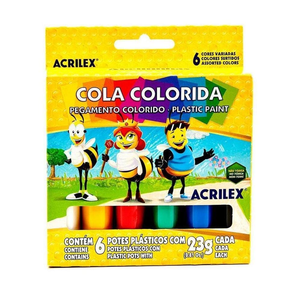 Cola Colorida Cores Acrilex 23G