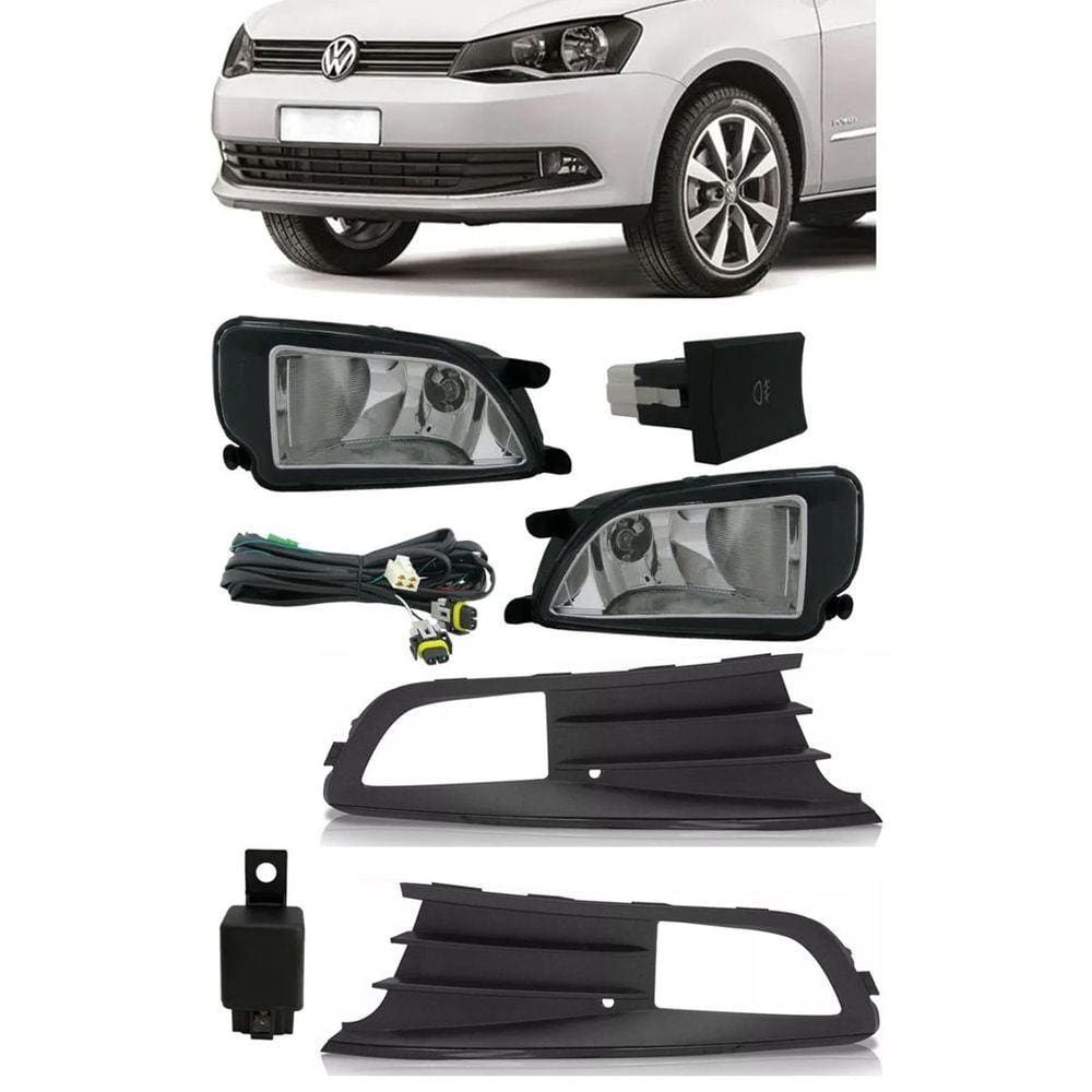 Kit Farol de Milha Neblina Vw Gol Voyage  G6 2012 2013 2014  2015 2016