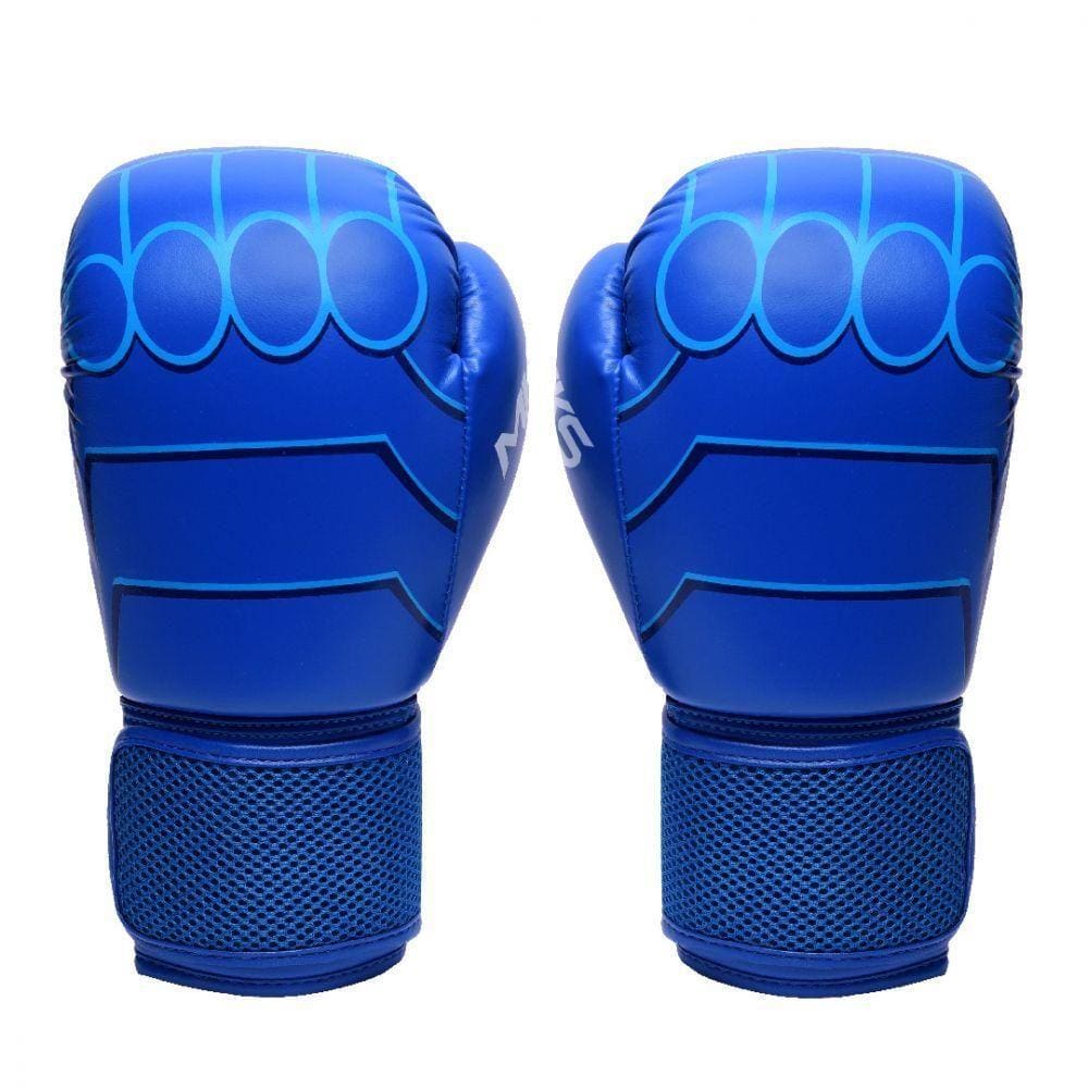 Luva de Boxe Infantil Mks Combat Hero Azul 8 Oz