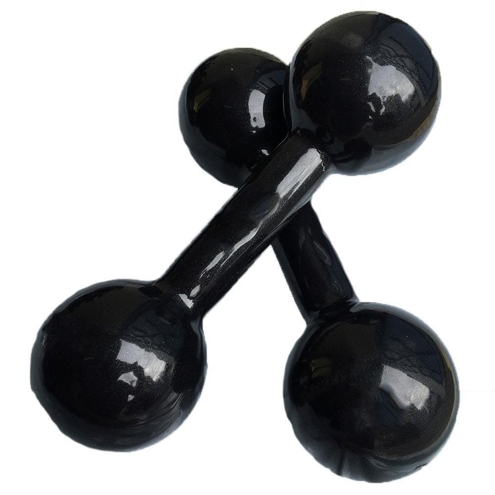 Par de Halteres Bola Cotonete Ahead Sports Preto 4kg