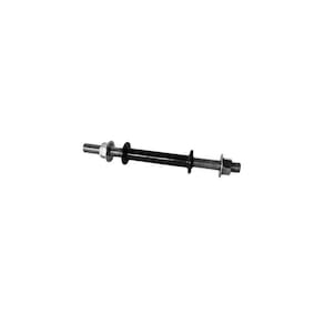 Barra Emborrachada Musculação Rosqueada com Porca 40cm