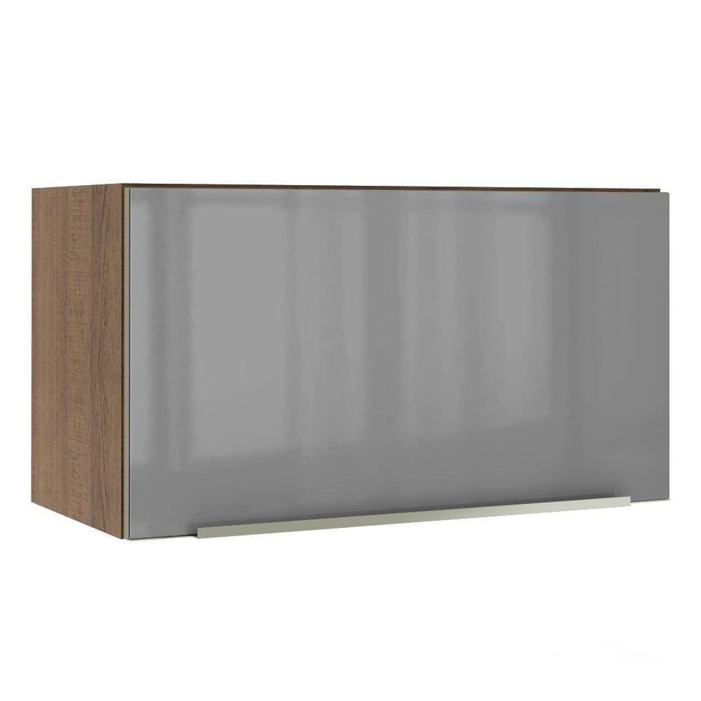 Armário Aéreo Madesa Lux 60cm 1 Porta Basculante Rustico Cza
