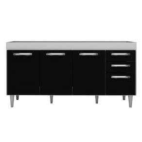 Balcão Gabinete de Pia Áustria 160cm 04 Portas 02 Gavetas