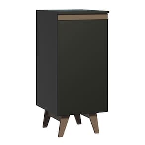 Balcão Madesa Reims 35cm 1 Porta Preto