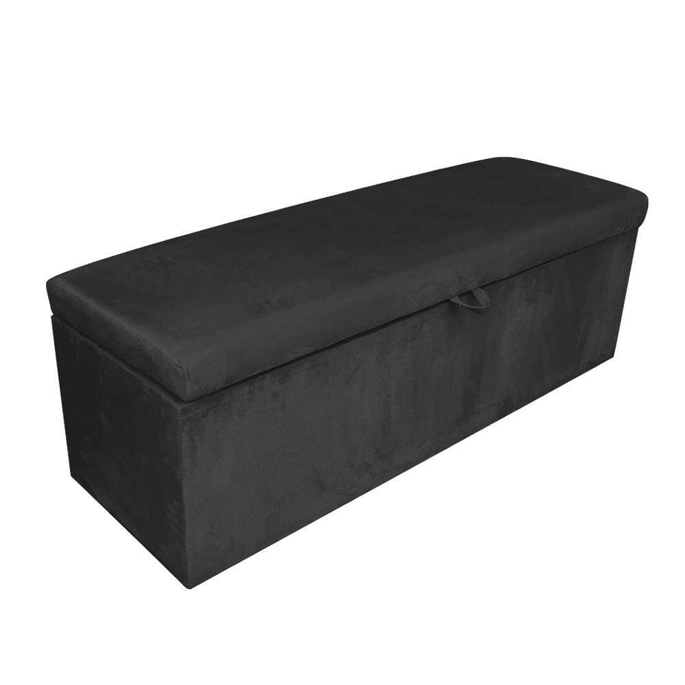 Calçadeira Clean 100cm Suede Preto D`Rossi