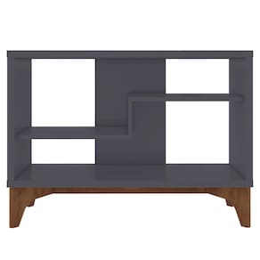 Estante Para Livro Decorativa Cinza Loft - Líder Design