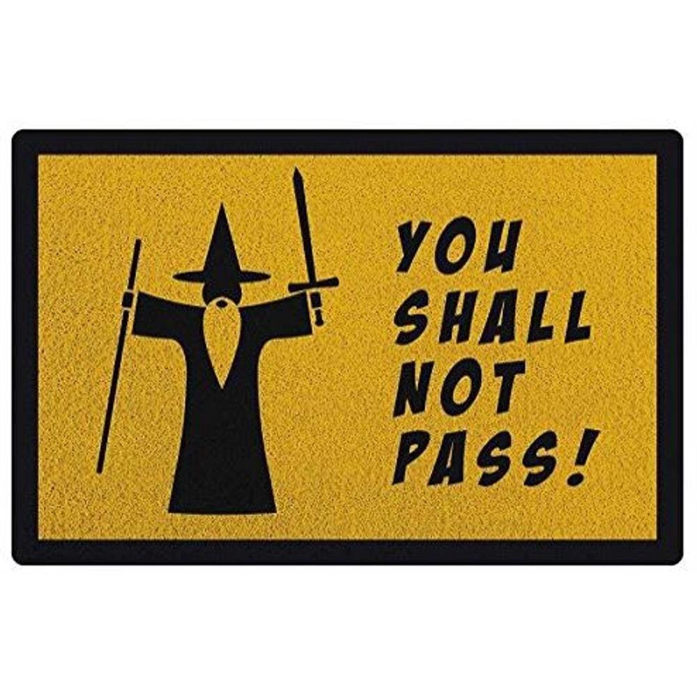 Tapete personalizado you shall not pass senhor das anéis 60x40cm